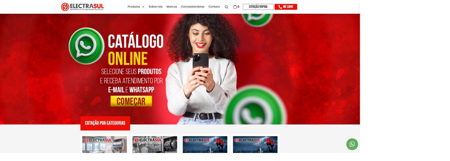 Prévia do site Electrasul Atacadista